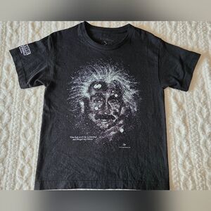 Vintage Einstein Cosmic Graphic Tee • Cotton Expressions • Youth L (fits XS/S)